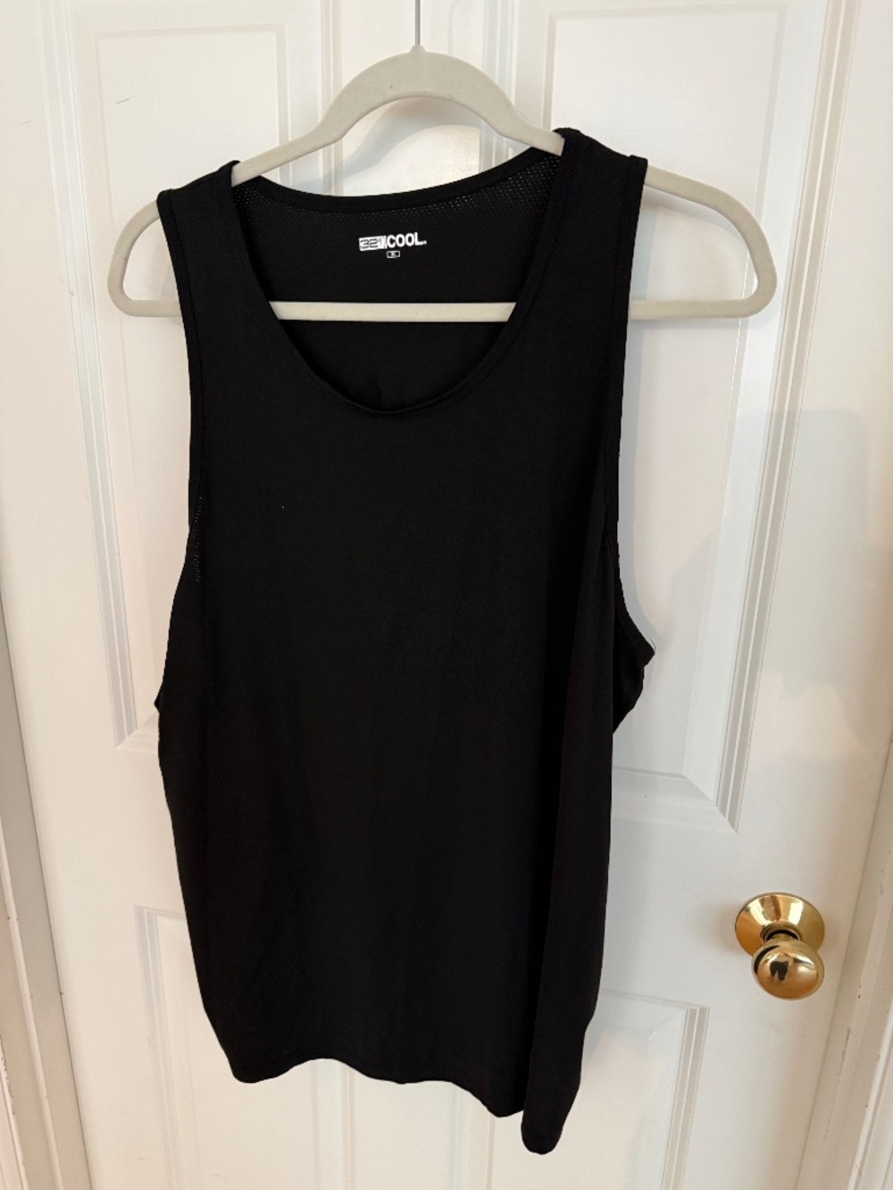 32 degres cool tank top xl black nylon/span